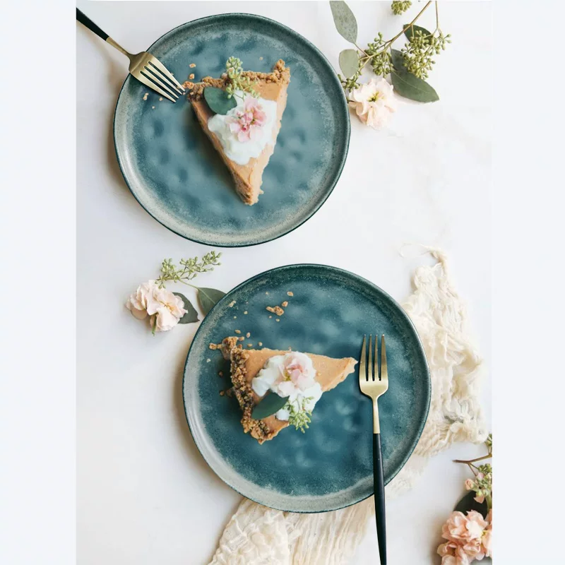 Playing Nordic INS Peacock Green Irregular Date Collection High -value Fish Disk Vanades Creative Creative
