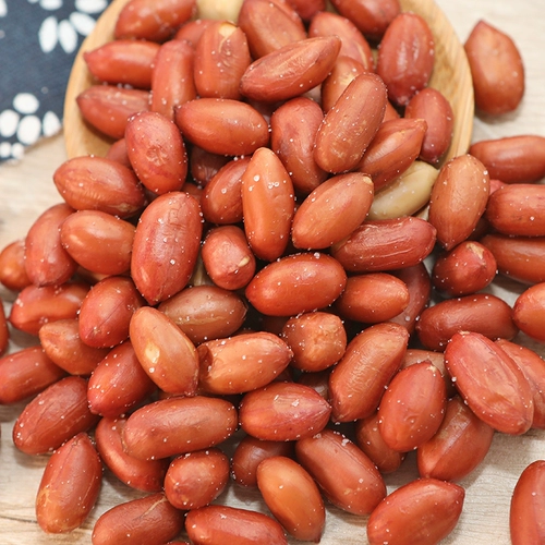 Жареная красная кожа арахис рисовый вин Призрак арахис Новые товары 5 котливых мешков с большими мешками с жареными соленой соленой соленой соли арахисовой соли