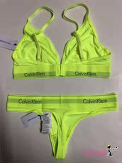 Бюстгальтер 北美19新calvin klein ck内衣套装 无钢圈无胸垫荧光文胸qf4252女