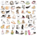 Милый ноутбук, мобильный телефон, стакан, водонепроницаемая наклейка, наклейки, ручная роспись