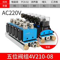 Пять клапанов AC220V
