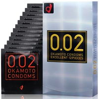 Okamoto 0,02 Ultra -Thin Condom 002 Condom 12 Установлен японский страховой страховой страховой кв.
