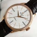 Rolex, классический костюм, золотой ремешок для часов, механические мужские часы, простой и элегантный дизайн, розовое золото