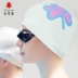 Bộ đôi mũ bơi Fanlin Đàn ông và phụ nữ thời trang dành cho người lớn thường không thấm nước Silicone chống trượt In vải nhựa bơi chuyên nghiệp Mũ bơi