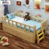 Trẻ em công chúa giường trẻ em giường đơn lớp 1 m trẻ em giường với hộ lan tôn sóng cậu bé cô gái rắn giường gỗ cot Giường