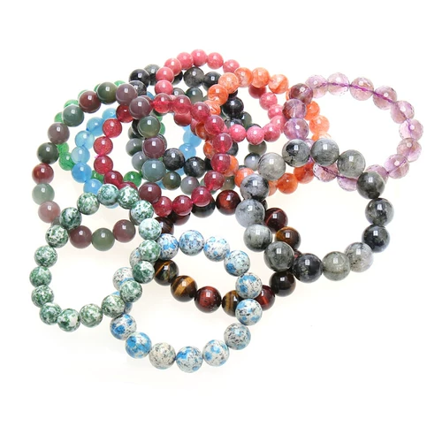 Турмалиновое ювелирное украшение, агатовая клубника, кварц, браслет