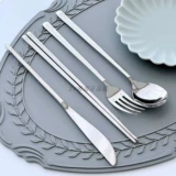 Импортная качественная антибактериальная посуда из нержавеющей стали, ложка, комплект