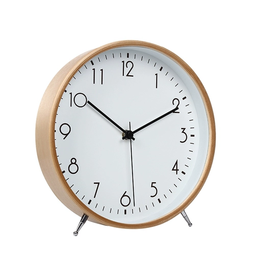 8 -Придворные нордические простые часы часы популярные популярные Pymi -lange Sleep Sleed Wood Watch Desktop Silent Creative Moto Clock