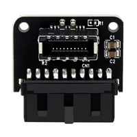 Главная плата USB 3.0 19p/20p до типа E90-градус Адаптер Шасси
