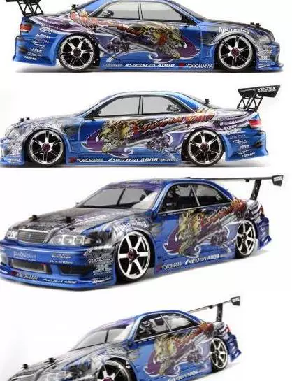 1/10 Плоскость кузов Ghost Claw Flame Patch HPI WELD JZX100 TOYOTA MARK II