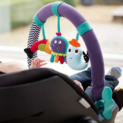 Marine Plastic Bag PackagingSOZZY baby carriage Clamping bed Clip Safety seat Car hook Toys Detachable music blue Little elephant Car clip 0-1 year