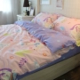 Phim hoạt hình sinh viên cotton ký túc xá ba bộ bông kỳ lân dễ thương chăn quilt bao gồm bốn bộ nữ Hàn Quốc - Bộ đồ giường bốn mảnh bộ drap giường