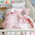 Mẫu giáo chăn ba mảnh cotton trẻ em quilt bé nap cotton có thể tháo rời bộ đồ giường với lõi sáu mảnh Bộ đồ giường trẻ em