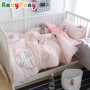 Bộ đồ giường trẻ em mẫu giáo quilt ba mảnh phim hoạt hình nap bé quilt cover giường bông, lõi tùy chỉnh 	chăn ga cao cấp cho bé	