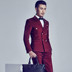 Photo Studio Ảnh Dress Men Hàn Quốc Slim Suit Hiệu suất Máy chủ lưu trữ thông thường Bộ đồ hai mảnh tiếng Anh - Suit phù hợp áo phông nam Suit phù hợp