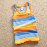 Летняя летняя одежда для мальчиков, хлопковая детская майка, тонкий детский жилет, детская одежда, подходит для подростков