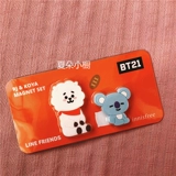 Yue Shi Feng Yin BT21 Бюропроберость молодежная группа холодильника наклейка Koya Chimmy Cooky RJ Beach Полотенце