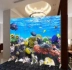 3D Dolphin Stereo Marine Aquarium Nhà hàng Trang trí hiên nhà Màn hình phân vùng vải di động - Màn hình / Cửa sổ vách trang trí phòng khách Màn hình / Cửa sổ