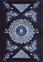 Вышивка духа и краска/кофейный столик ткань/четыре бабочки