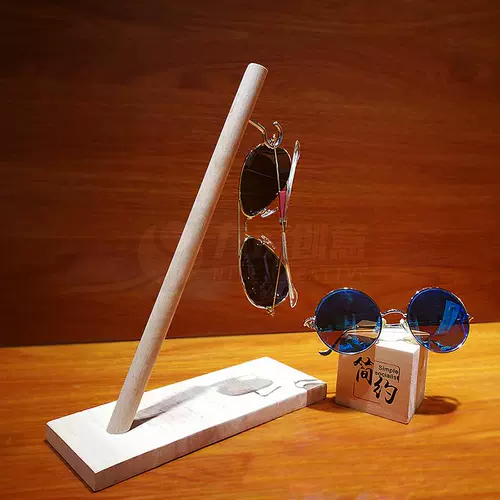 Девять -дефицитная креативная ML009 Solid Wood Simple Aslowes Lelfs Солнцезащитные очки подвесные витрины