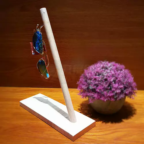 Девять -дефицитная креативная ML009 Solid Wood Simple Aslowes Lelfs Солнцезащитные очки подвесные витрины