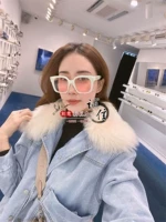 Крекерная флуоресцентная оправа, светло-красные линзы