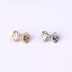 Hàn quốc đơn giản chống ánh sáng nhỏ trâm bow brooch ngực khóa cardigan pin khóa cổ áo pin phụ kiện quần áo huy hiệu cài áo Trâm cài