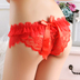 Cô dâu lễ hội red natal năm đầy đủ đồ lót trong suốt ladies sexy ren cám dỗ red sexy thong nữ sịp con voi G-string