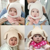 Милая детская бархатная демисезонная удерживающая тепло шапка для раннего возраста для мальчиков для девочек, в корейском стиле