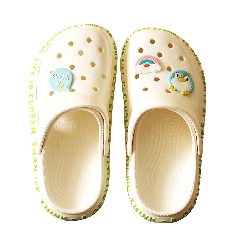 Crocs ins dép triều nữ y tá phim hoạt hình không trượt dép phẳng Hàn Quốc  phụ nữ mang thai mặc ngoài dép | Giày Dép Y Tế | Tổng Kho Giày