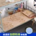 Mát pad nệm băng lụa rơm mat giường đơn mùa hè giường mat băng lụa mat ba mảnh phù hợp với 1,5 phụ nữ mang thai
