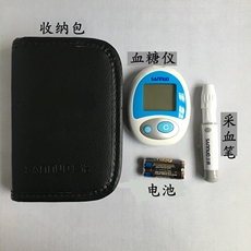 Глюкометр комплект 三诺安稳血糖测试仪+50条瓶装试纸送针消毒棉家用医用检测血糖仪