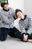 Bộ đồ lót lông cừu san hô dày vài bộ đồ ngủ mùa đông Hàn Quốc phiên bản nam và nữ dễ thương ấm áp phục vụ nhà - Nam giới