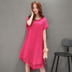 Mát gamma xu hướng mới xu hướng đơn giản màu rắn vòng cổ loose dress 022 váy xòe đẹp Sản phẩm HOT