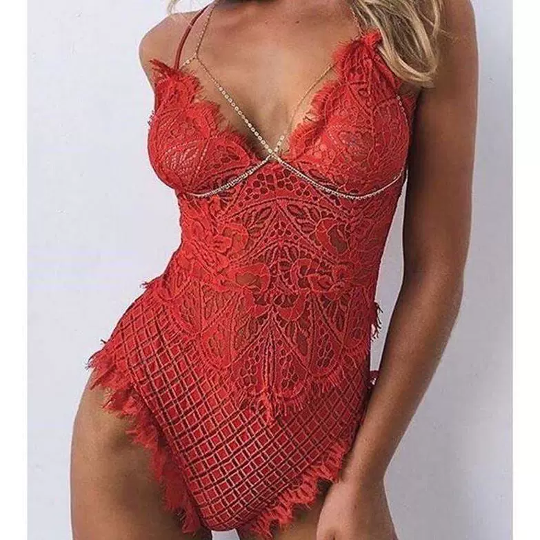 Speed ​​Store Women SEXY SEX Strap Lace Stitching Siamese Unde