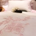 Phiên bản Hàn Quốc của bộ bốn miếng cotton Công chúa váy ngủ màu hồng chăn trắng thêu 1,2 m 1,5 1,8m bộ đồ giường 4 - Bộ đồ giường bốn mảnh Bộ đồ giường bốn mảnh