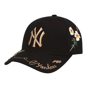 Mũ lưỡi trai MLB Hàn Quốc Mũ lưỡi trai nam và nữ NY Mũ đen tiêu chuẩn Yankees Mũ trắng mùa xuân và thủy triều mùa hè - Bóng chày