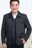 Демисезонная осенняя куртка, одежда для верхней части тела, для мужчины среднего возраста, 70 лет