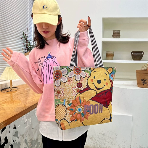 Тканевый мешок, вместительная и большая льняная сумка, модный мультяшный шоппер для детского сада, детское одеяло, сумка для хранения