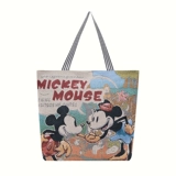 Тканевый мешок, вместительная и большая льняная сумка, модный мультяшный шоппер для детского сада, детское одеяло, сумка для хранения