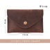 [子 艺] Crazy Horse Leather Handmade Leather Retro Gói thẻ đơn giản Lớp đầu tiên Da Mini Slim Coin Purse Coin ví nam Chủ thẻ