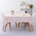 Tùy chỉnh IKEA cotton và linen net khăn trải bàn màu đỏ Bắc Âu lưới ins gió bàn trà bảng hoang dã mat bàn tươi nhỏ vải Khăn trải bàn