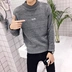 Cao cổ áo len nam Hàn Quốc phiên bản của xu hướng phong cách Harajuku chàng trai mùa thu và mùa đông cổ áo vẫn sinh viên đại học vài 2017 mới hoang dã áo cardigan nam Cặp đôi áo len