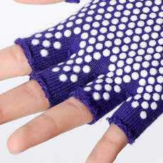 Перчатки для йоги 专业健身手套棉透气防滑女瑜伽半指手套高空中瑜伽训练初学者运动