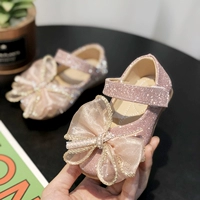 Детская обувь для девочек для раннего возраста для принцессы для кожаной обуви, коллекция 2021, осенняя, тренд сезона, мягкая подошва