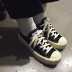 2019 mới in đường phố đánh giày vải Hàn Quốc ulzzang Harajuku giày cổ điển retro - Plimsolls giầy nữ hàng hiệu Plimsolls