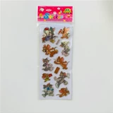 Детская мультяшная наклейка, трехмерные наклейки, динозавр для детского сада, награда, в 3d формате, раннее развитие