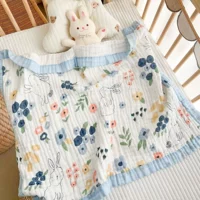 Марлевое хлопковое детское тонкое летнее полотенце для выхода на улицу, коляска для сна, прохладное одеяло