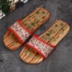 Dép gỗ nam và nữ bình thường guốc nam massage giày gỗ đôi giày gỗ chống trượt mùa hè thủy triều từ dép và dép - Dép