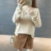 Trắng áo len nữ 2018 mùa xuân mới của Hàn Quốc phiên bản của hoang dã V-Cổ áo len màu rắn lỏng phần mỏng đáy áo triều áo khoác len cardigan nữ Đan Cardigan